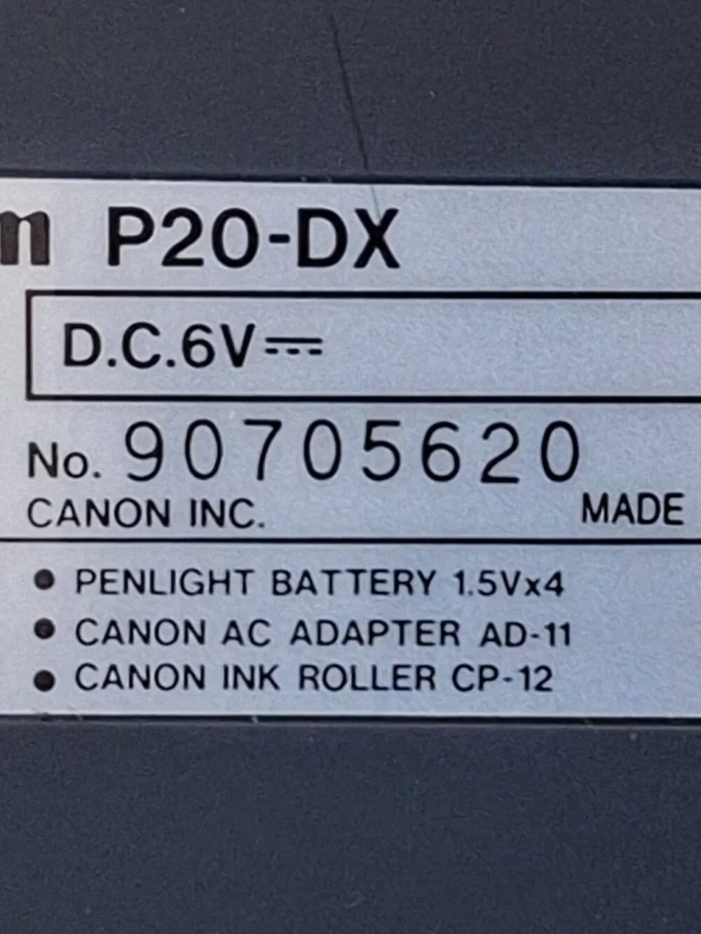Canon P20-DX Electronic Printing Calculator in Excellent tested Condition